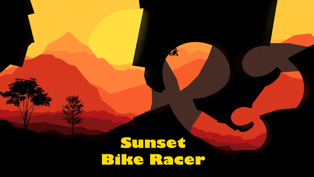 Скачать Sunset Bike Racer - Motocross на Андроид с модом — Безлимитные деньги и все мотоциклы — скриншот 1