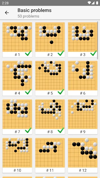 Tsumego Pro (Go Problems] (Мод: Все задачи доступны без ограничений) — скачать на Андроид — скриншот 2