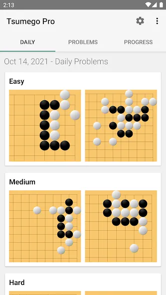 Tsumego Pro (Go Problems] (Мод: Все задачи доступны без ограничений) — скачать на Андроид — скриншот 3