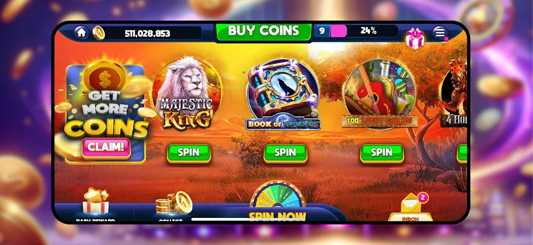Majestic Slots: Slot Machine MOD APK: Безлимитные монеты и бесплатные вращения — скриншот 5 Majestic Slots: Slot Machine MOD APK: Безлимитные монеты и бесплатные вращения — скриншот 5