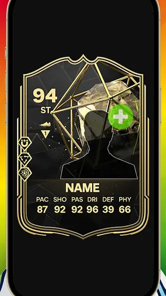 FC Card Creator — взломанная версия, Безлимитные монеты и все карты открыты — скриншот 1 FC Card Creator — взломанная версия, Безлимитные монеты и все карты открыты — скриншот 1