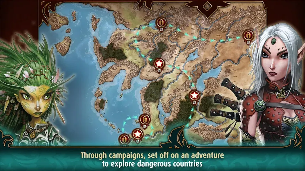 Pathfinder Adventures MOD APK скачать на Андроид — Безлимитные ресурсы и открытые карты — скриншот 3 Pathfinder Adventures MOD APK скачать на Андроид — Безлимитные ресурсы и открытые карты — скриншот 3