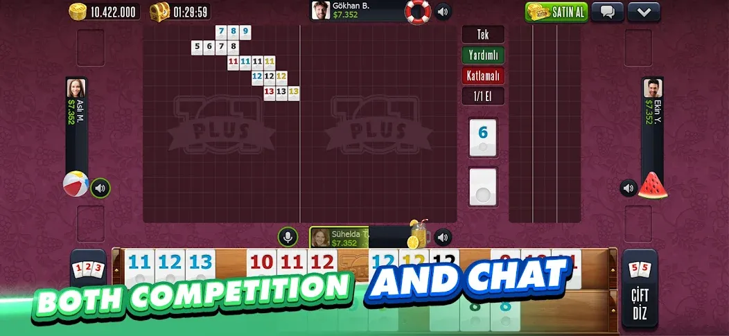 101 Okey Plus Rummy Board Game — скачать мод: Безлимитные монеты и разблокированы функции — скриншот 5