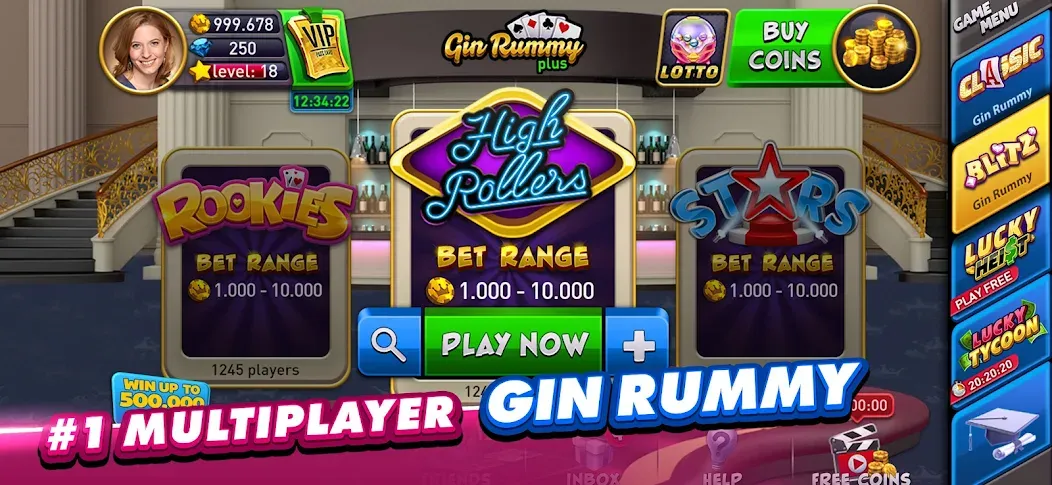 Gin Rummy Plus: Fun Card Game MOD APK: Безлимитные фишки и бонусы — скриншот 2 Gin Rummy Plus: Fun Card Game MOD APK: Безлимитные фишки и бонусы — скриншот 2