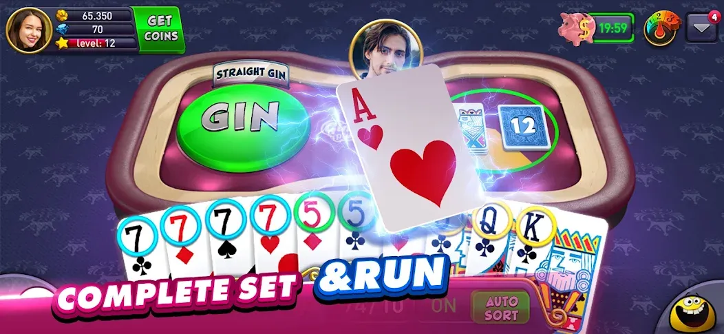Gin Rummy Plus: Fun Card Game MOD APK: Безлимитные фишки и бонусы — скриншот 4 Gin Rummy Plus: Fun Card Game MOD APK: Безлимитные фишки и бонусы — скриншот 4