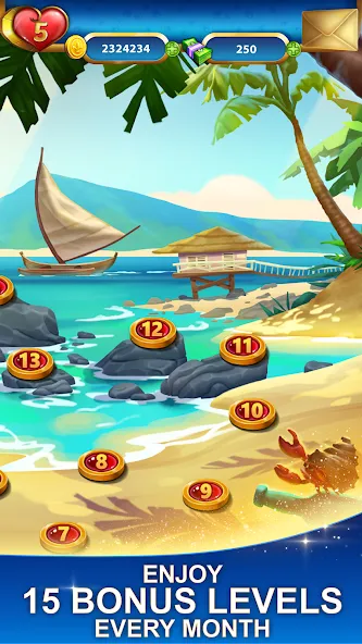 Lost Jewels - Match 3 Puzzle — последняя версия с модом (Безлимитные жизни и монеты) — скриншот 2 Lost Jewels - Match 3 Puzzle — последняя версия с модом (Безлимитные жизни и монеты) — скриншот 2