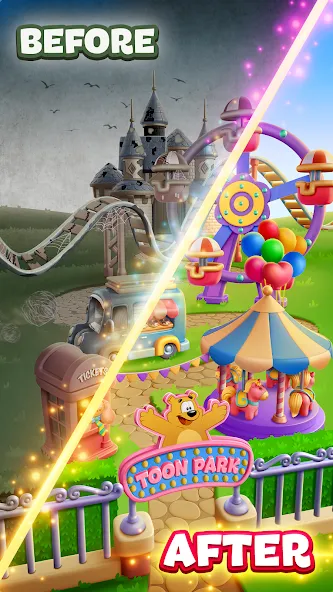 Toon Blast — взломанная версия, Безлимитные жизни и усиленные бонусы — скриншот 3 Toon Blast — взломанная версия, Безлимитные жизни и усиленные бонусы — скриншот 3