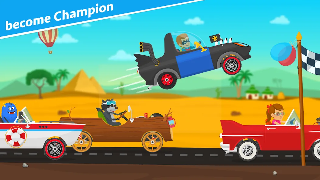 Racing car games for kids 2-5 мод на Андроид: Без рекламы и все машины открыты — скриншот 3