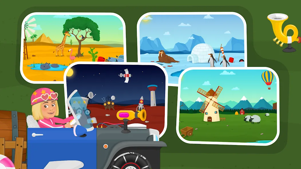 Racing car games for kids 2-5 мод на Андроид: Без рекламы и все машины открыты — скриншот 4