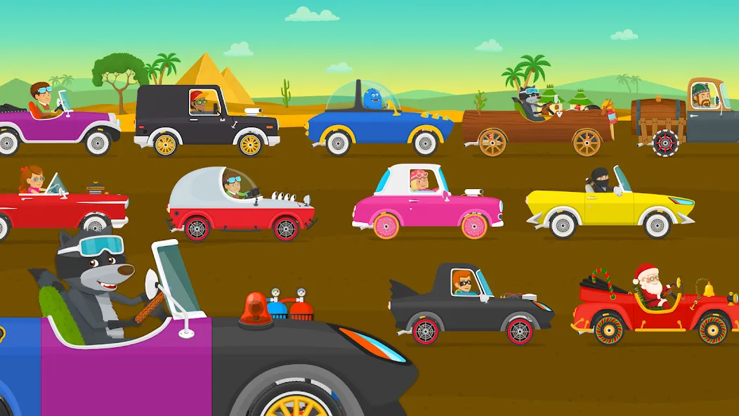 Racing car games for kids 2-5 мод на Андроид: Без рекламы и все машины открыты — скриншот 5