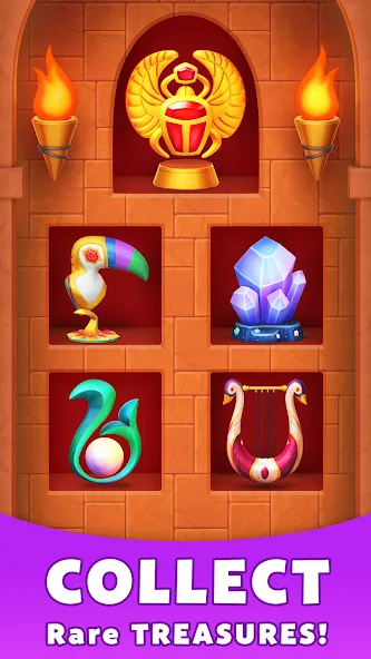 Скачать Treasure Party: Puzzle Fun! Mod APK — Безлимитные подсказки и монеты — скриншот 5
