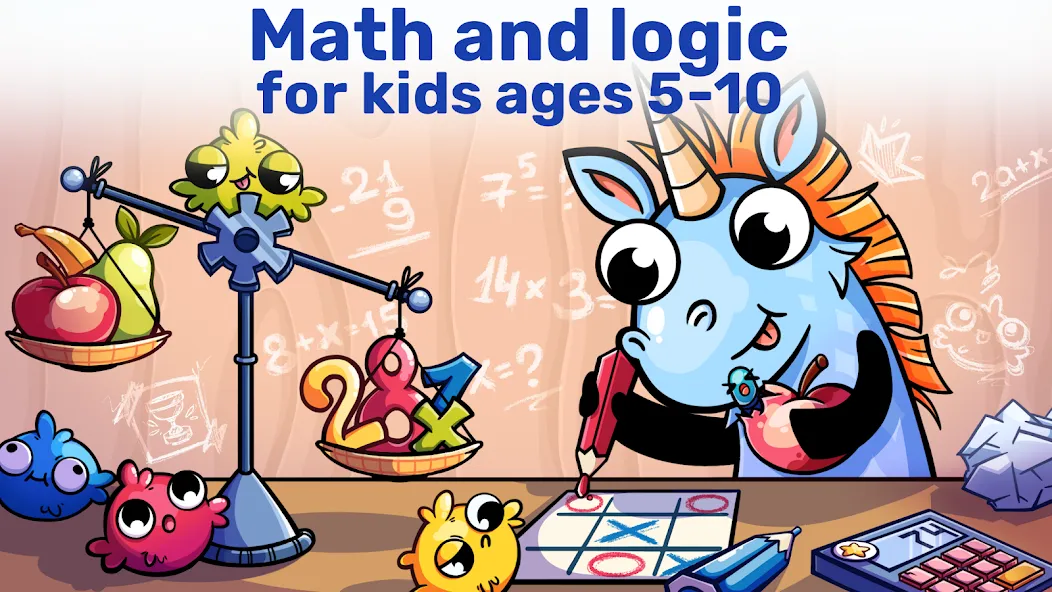 Math&Logic games for kids взлом на Андроид — Все уровни разблокированы — скриншот 1