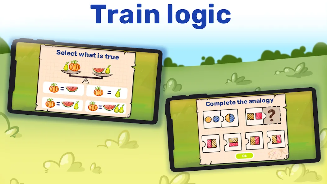 Math&Logic games for kids взлом на Андроид — Все уровни разблокированы — скриншот 3