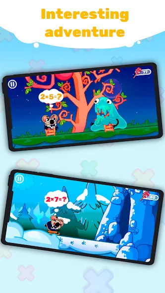 Скачать Multiplication Games For Kids. мод — Открыты все уровни и режимы — скриншот 5 Скачать Multiplication Games For Kids. мод — Открыты все уровни и режимы — скриншот 5