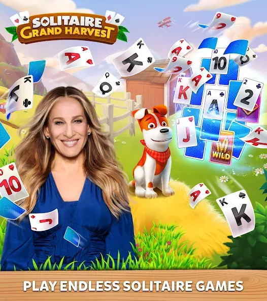 Solitaire Grand Harvest (Мод: Безлимитные монеты и бонусы) — скачать на Андроид — скриншот 1 Solitaire Grand Harvest (Мод: Безлимитные монеты и бонусы) — скачать на Андроид — скриншот 1