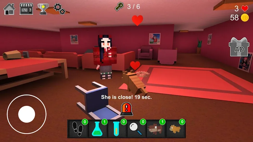 Мод Night Horror In The Pink House — Открыты все уровни и без рекламы, скачать APK — скриншот 2 Мод Night Horror In The Pink House — Открыты все уровни и без рекламы, скачать APK — скриншот 2