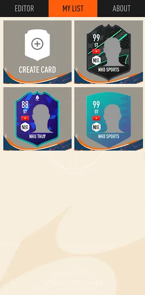 UT Card Creator 23 бесплатно на Андроид — мод: Все карты и безлимитные ресурсы — скриншот 3 UT Card Creator 23 бесплатно на Андроид — мод: Все карты и безлимитные ресурсы — скриншот 3