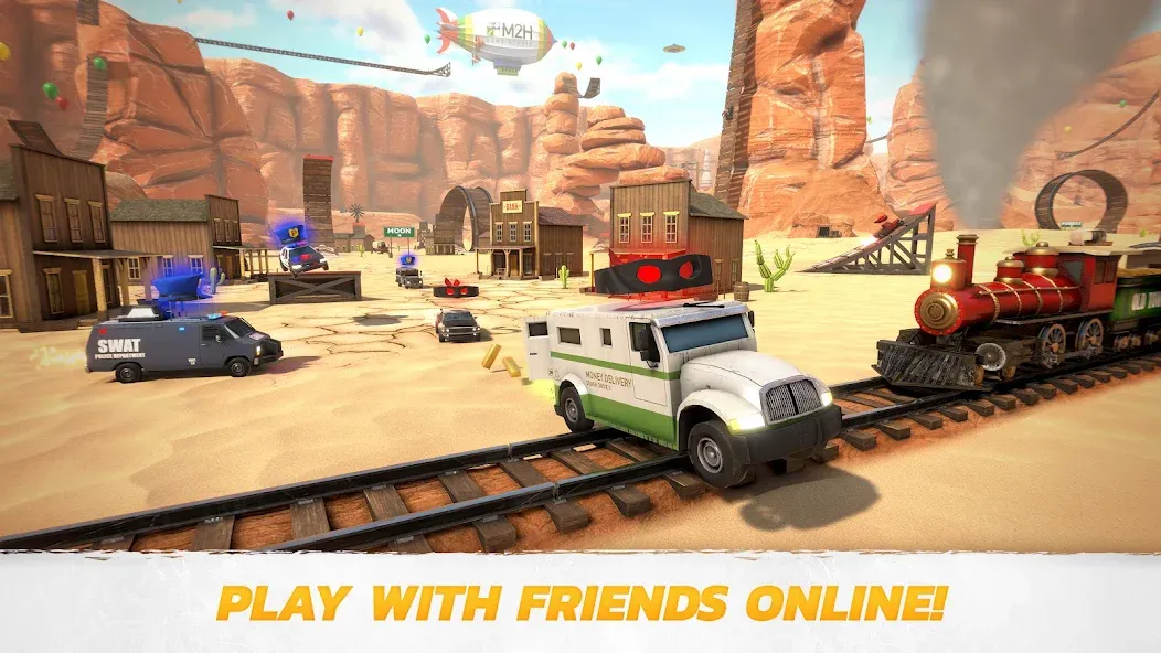 Crash Drive 3: Car Stunting MOD APK скачать на Андроид — Безлимитные деньги и все автомобили — скриншот 1 Crash Drive 3: Car Stunting MOD APK скачать на Андроид — Безлимитные деньги и все автомобили — скриншот 1