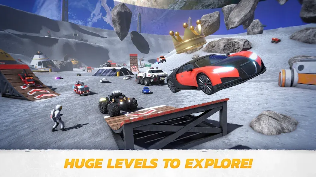Crash Drive 3: Car Stunting MOD APK скачать на Андроид — Безлимитные деньги и все автомобили — скриншот 3 Crash Drive 3: Car Stunting MOD APK скачать на Андроид — Безлимитные деньги и все автомобили — скриншот 3