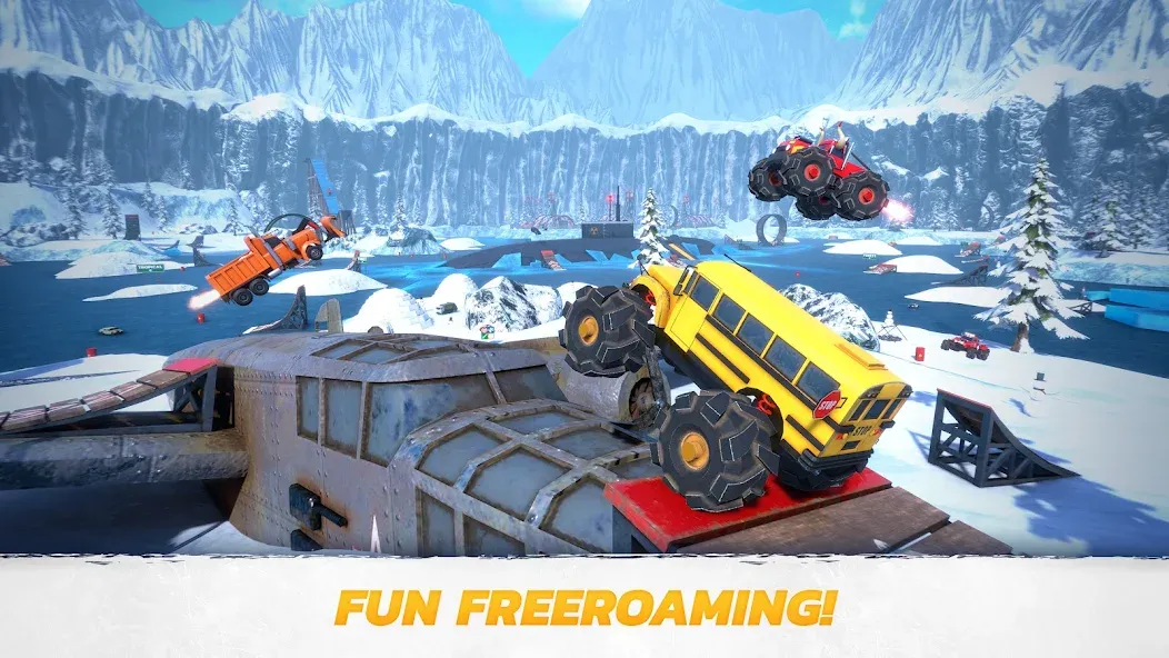 Crash Drive 3: Car Stunting MOD APK скачать на Андроид — Безлимитные деньги и все автомобили — скриншот 4 Crash Drive 3: Car Stunting MOD APK скачать на Андроид — Безлимитные деньги и все автомобили — скриншот 4