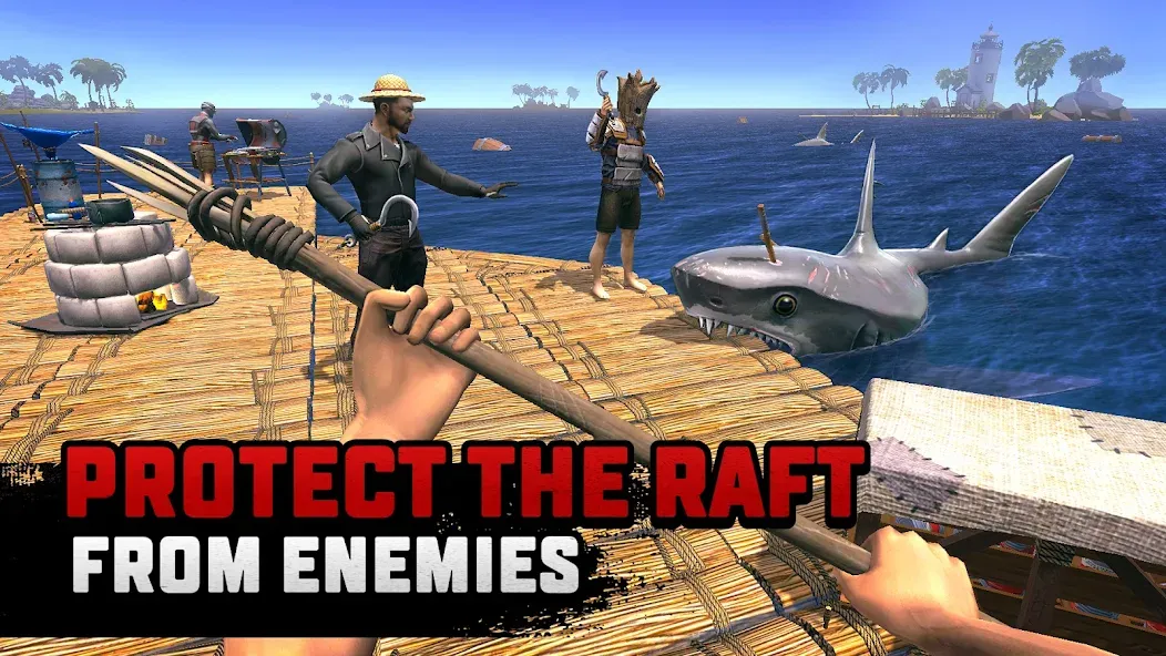 Скачать мод Raft® Survival: Multiplayer — Безлимитные ресурсы и открыты все уровни — скриншот 3
