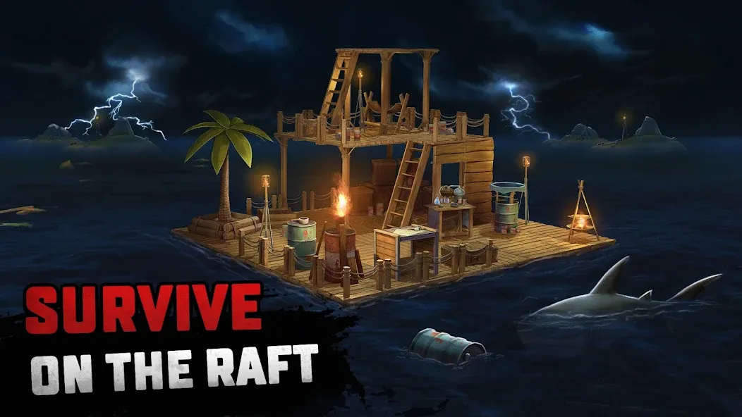 Скачать мод Raft® Survival - Ocean Nomad — Безлимитные ресурсы и улучшенный крафт — скриншот 1 Скачать мод Raft® Survival - Ocean Nomad — Безлимитные ресурсы и улучшенный крафт — скриншот 1
