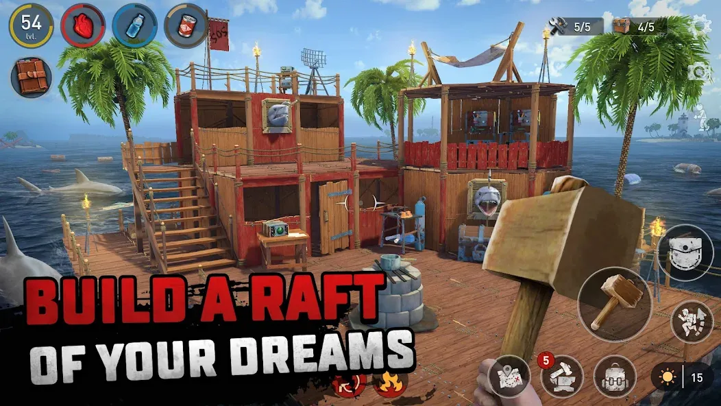 Скачать мод Raft® Survival - Ocean Nomad — Безлимитные ресурсы и улучшенный крафт — скриншот 5 Скачать мод Raft® Survival - Ocean Nomad — Безлимитные ресурсы и улучшенный крафт — скриншот 5