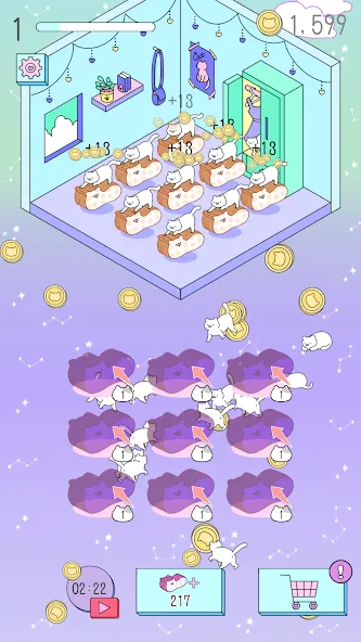 Скачать Purrfect Cats Mod APK — Много монет и редкие коты — скриншот 2 Скачать Purrfect Cats Mod APK — Много монет и редкие коты — скриншот 2