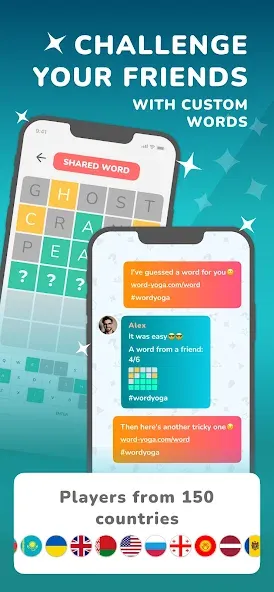 Wordly Yoga: Daily & Unlimited — взломанная версия, Безлимитные подсказки и открыты все уровни — скриншот 3