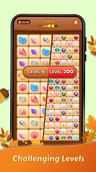Мод Onet Puzzle - Tile Match Game — Без рекламы и все уровни открыты, скачать APK — скриншот 5 Мод Onet Puzzle - Tile Match Game — Без рекламы и все уровни открыты, скачать APK — скриншот 5