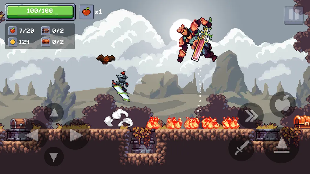 Скачать Apple Knight 2: Action Game — Безлимитные монеты и открыты все уровни — скриншот 1 Скачать Apple Knight 2: Action Game — Безлимитные монеты и открыты все уровни — скриншот 1
