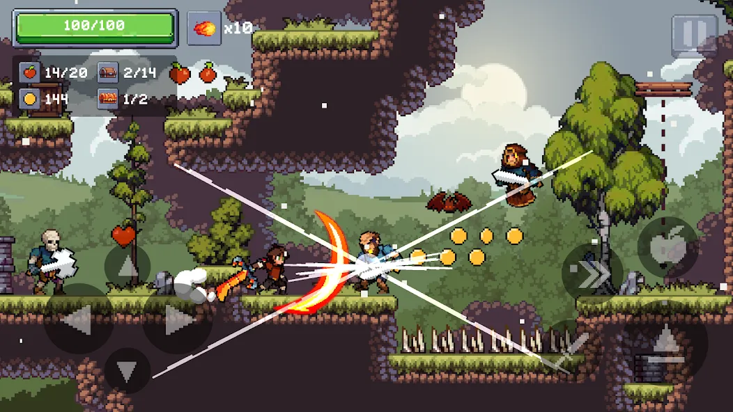 Скачать Apple Knight 2: Action Game — Безлимитные монеты и открыты все уровни — скриншот 2 Скачать Apple Knight 2: Action Game — Безлимитные монеты и открыты все уровни — скриншот 2
