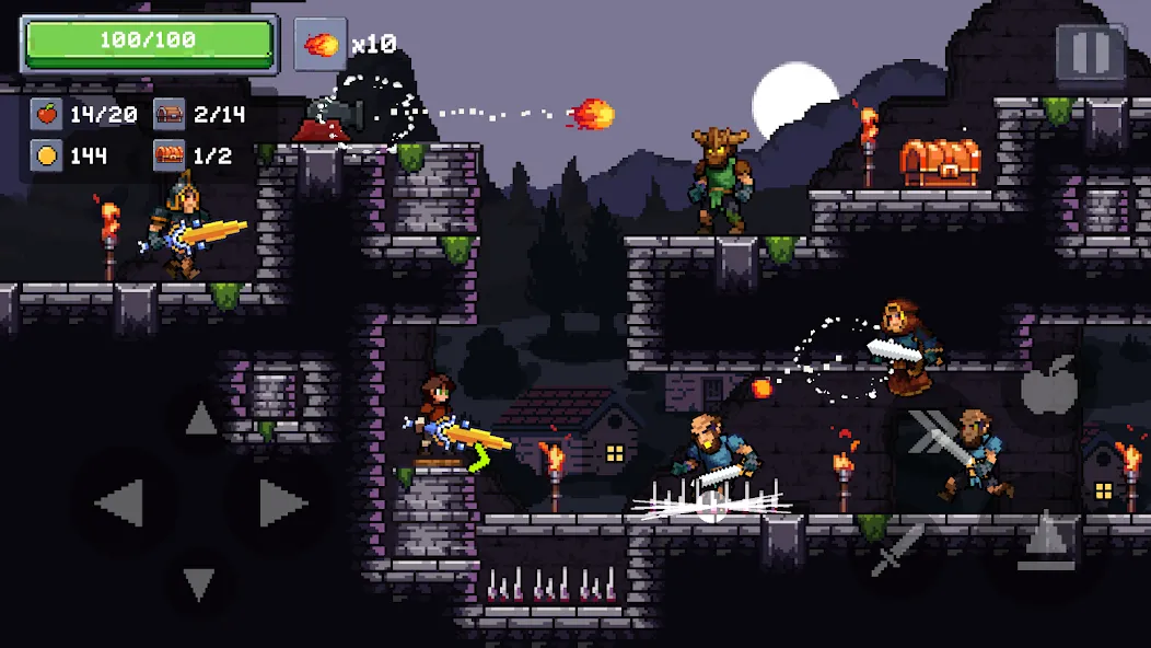 Скачать Apple Knight 2: Action Game — Безлимитные монеты и открыты все уровни — скриншот 3 Скачать Apple Knight 2: Action Game — Безлимитные монеты и открыты все уровни — скриншот 3
