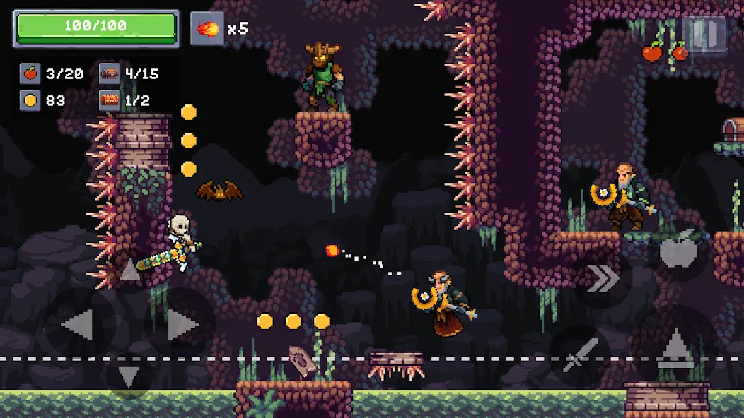 Скачать Apple Knight 2: Action Game — Безлимитные монеты и открыты все уровни — скриншот 4 Скачать Apple Knight 2: Action Game — Безлимитные монеты и открыты все уровни — скриншот 4