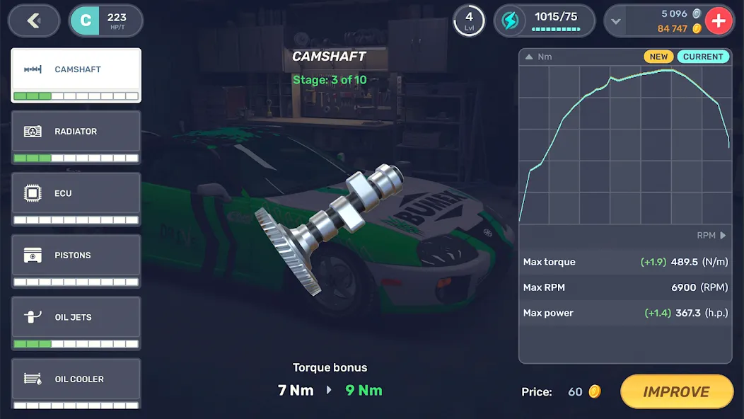Drag Racing 3D: Streets 2 (Мод: Безлимитные деньги и машины открыты) — скачать на Андроид — скриншот 3 Drag Racing 3D: Streets 2 (Мод: Безлимитные деньги и машины открыты) — скачать на Андроид — скриншот 3