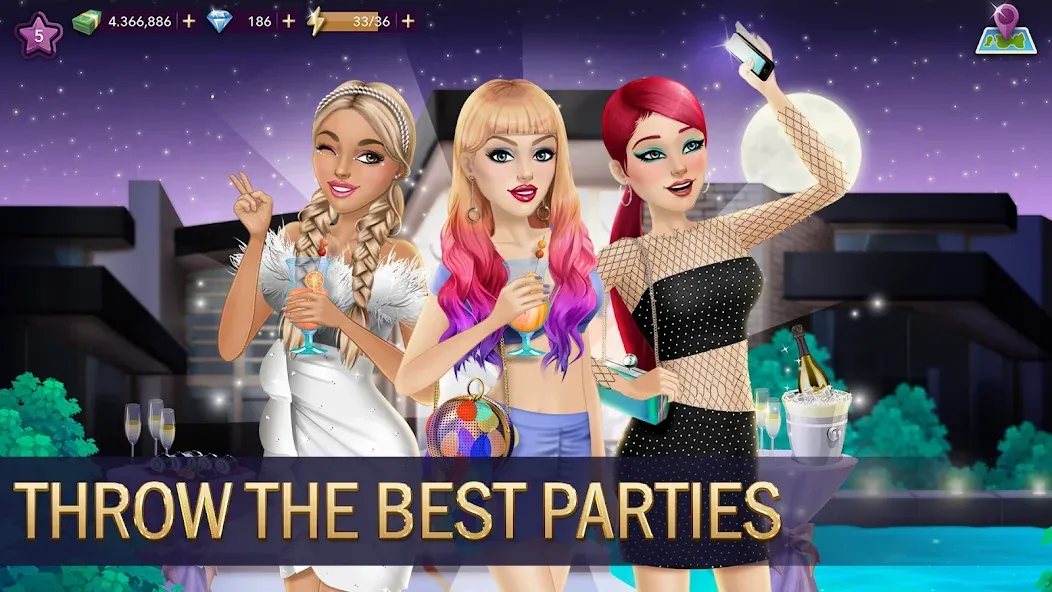Hollywood Story®: Fashion Star — взломанная версия, Безлимитные деньги и энергия — скриншот 2