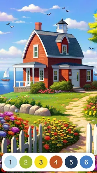 Paint by Number: Coloring Game на телефон — скачать мод: Без рекламы и все картинки открыты — скриншот 4