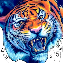 Animal Paint by Number Game на телефон — скачать мод: Все животные и раскраски открыты