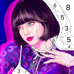 Скачать BlackPink Paint by Number бесплатно — Разблокированы все раскраски и уровни