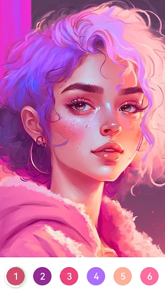 Girls Paint by Number Coloring — взломанная версия, Без рекламы и все картинки открыты — скриншот 1 Girls Paint by Number Coloring — взломанная версия, Без рекламы и все картинки открыты — скриншот 1