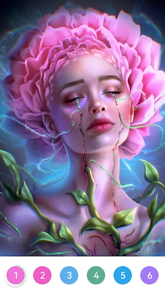 Girls Paint by Number Coloring — взломанная версия, Без рекламы и все картинки открыты — скриншот 3 Girls Paint by Number Coloring — взломанная версия, Без рекламы и все картинки открыты — скриншот 3