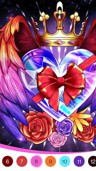Coloring Book -Paint by Number взломанный APK — Без рекламы и все раскраски открыты — скриншот 3