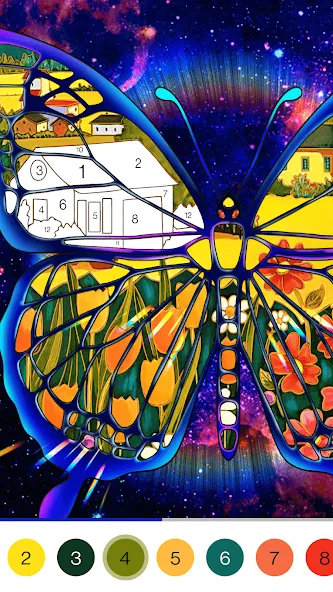 Coloring Book -Paint by Number взломанный APK — Без рекламы и все раскраски открыты — скриншот 4