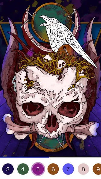Coloring Book -Paint by Number взломанный APK — Без рекламы и все раскраски открыты — скриншот 5