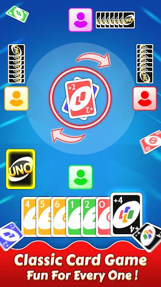Uno - Party Card Game (Мод: Безлимитные монеты и все карты открыты) — скачать на Андроид — скриншот 2 Uno - Party Card Game (Мод: Безлимитные монеты и все карты открыты) — скачать на Андроид — скриншот 2