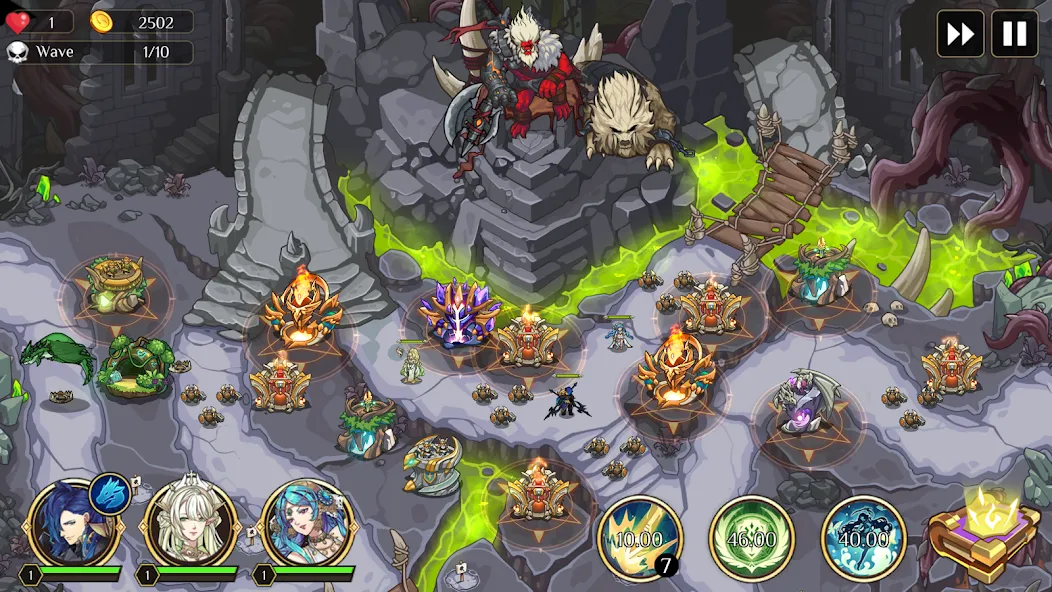 Kingdom War: Tower Defense TD MOD APK скачать на Андроид — Безлимитные ресурсы и все уровни — скриншот 1 Kingdom War: Tower Defense TD MOD APK скачать на Андроид — Безлимитные ресурсы и все уровни — скриншот 1