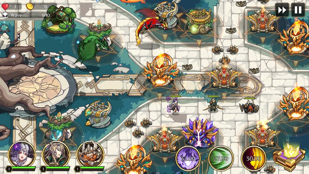Kingdom War: Tower Defense TD MOD APK скачать на Андроид — Безлимитные ресурсы и все уровни — скриншот 3 Kingdom War: Tower Defense TD MOD APK скачать на Андроид — Безлимитные ресурсы и все уровни — скриншот 3
