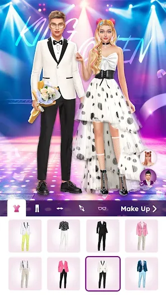 College Dress Up for Girls — взломанная версия, Открыты все наряды и аксессуары — скриншот 3