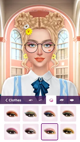 College Dress Up for Girls — взломанная версия, Открыты все наряды и аксессуары — скриншот 4
