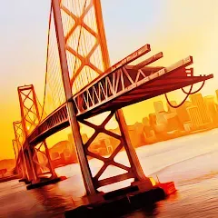 Bridge Construction Simulator бесплатно на Андроид — мод: Безлимитные деньги и все уровни открыты
